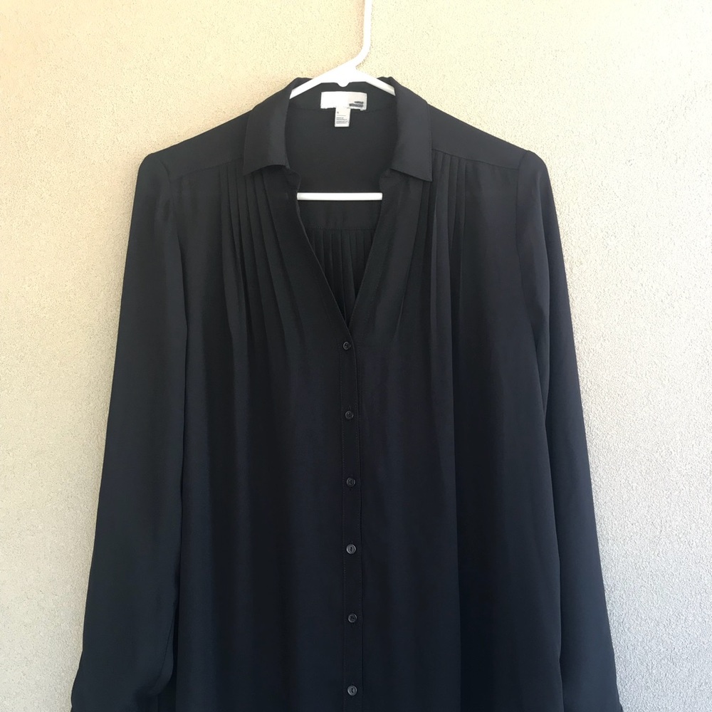 14 &Union black blouse NWOT
